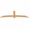 Ekena Millwork Bellingham Timber Gable Bracket, Western Red Cedar, 84"W x 28"H x 1 1/2"D x 5 1/2"F, 8/12 Pitch GBW084X28X0206BEL00SWR - alternate 2